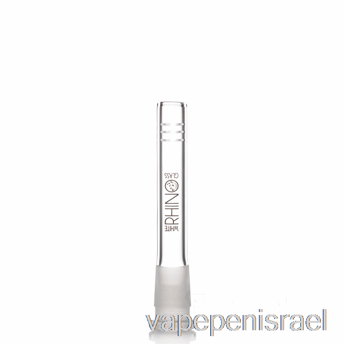 חד פעמי Vape ישראל קרנף לבן 19/14 זכוכית למטה 4 אינץ'